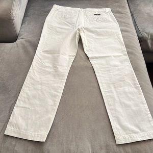 Banana Republic | White Aiden Chino Pants | 100% Cotton | Size 34W x 32 L |